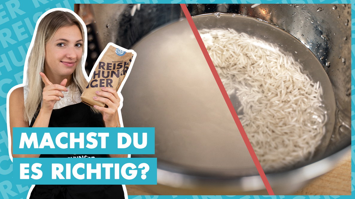 Reis richtig waschen - wie und warum? // REISHUNGER